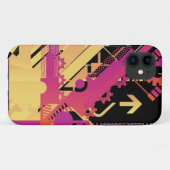 Technische halftoonachtergrond 7 Case-Mate iPhone case (Achterkant (horizontaal))