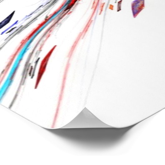 Technische kleuren - Poster (Hoek)