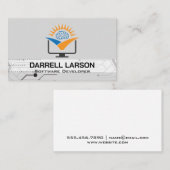 Technische knooppunten | Hersencomputer Logo Visitekaartje (Voorkant / Achterkant)