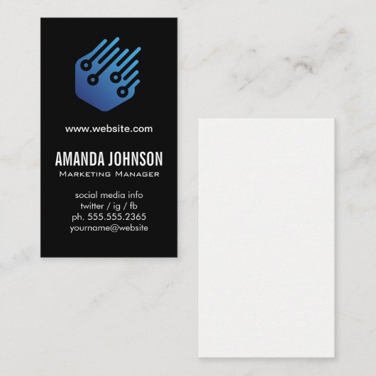 Technische Logo | programmatuur Visitekaartje (Voorkant / Achterkant)