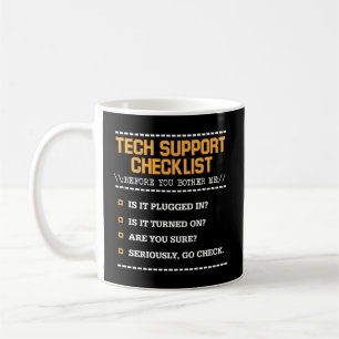 Technische ondersteuning Checklist Computer Geek S Koffiemok
