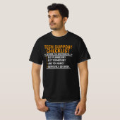 Technische ondersteuning Computer Geek Funny Techi T-shirt (Voorkant volledig)