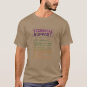 Technische ondersteuning Definitie Funny Computer  T-shirt (Voorkant)