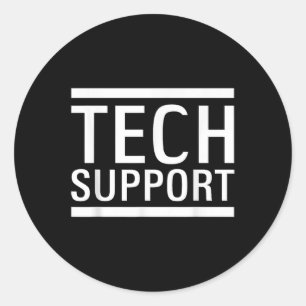 Technische ondersteuning Elon Doge Ronde Sticker