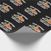 Technische ondersteuning hier om cookies kerstmis  cadeaupapier (Hoek)