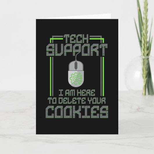Technische ondersteuning Ik ben hier om u te verwi Kaart (Voorkant)
