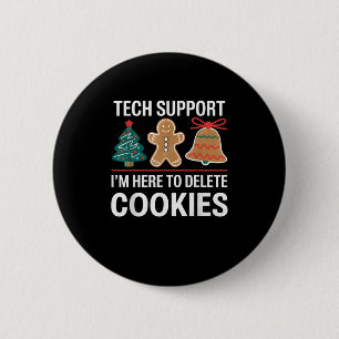 Technische ondersteuning: ik ben hier om uw cookie ronde button 5,7 cm