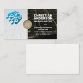 Technische ondersteuning | microchip | callcenter visitekaartje (Voorkant / Achterkant)