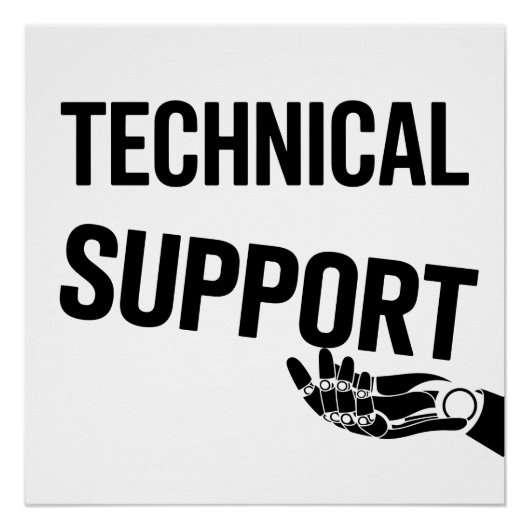 TECHNISCHE ONDERSTEUNING PERFECT POSTER (Voorkant)