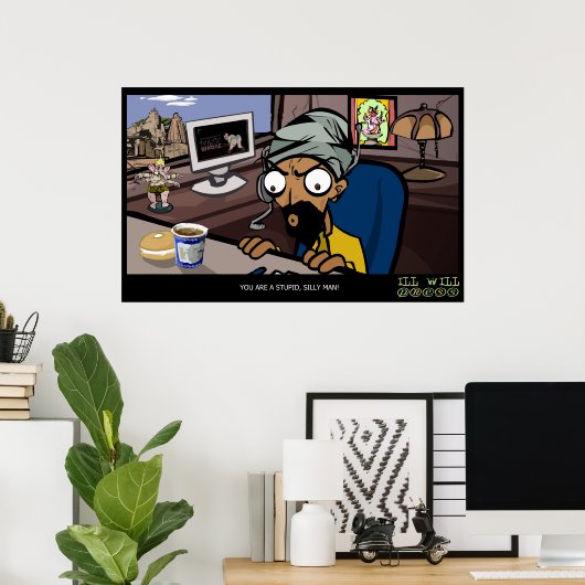 Technische ondersteuning: "U bent een stoute, Gekk Poster (Thuiskantoor)