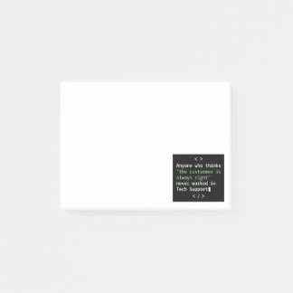Technische ondersteuningshumor voor klantenservice post-it® notes