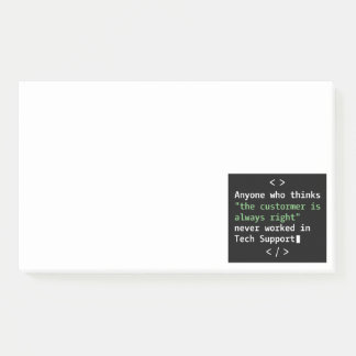 Technische ondersteuningshumor voor klantenservice post-it® notes