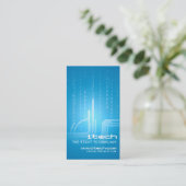 Technische ontwerp visitekaartje (Staand voorkant)