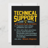 Technische support - definitie IT-computer Bedankkaart (Voorkant)