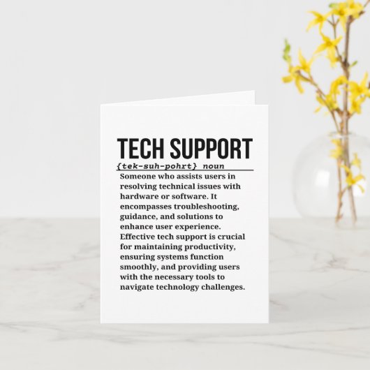 Technische support kaart (Gele Bloem)