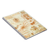 Technische tekening en schetsen door Leonardo Da V Notitieboek (Rechterzijde)