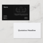 Technische tekening EOD Visitekaartje (Voorkant / Achterkant)