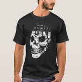 Techno Analoge Modulaire Synthesizer Schedel Synth T-shirt (Voorkant)