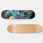 Techno Astronaut Illustration Skateboard (Horizontaal)