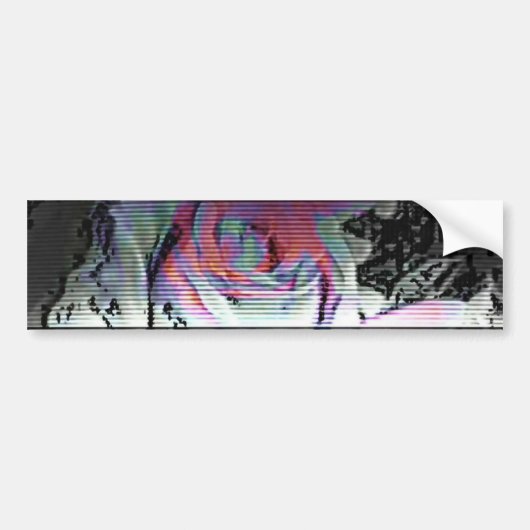 Techno Boeket Bumpersticker (Voorkant)