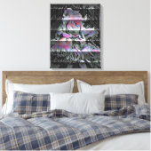 Techno Boeket Canvasprint Canvas Afdruk (Insitu (Slaapkamer))