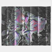 Techno Boeket Fleece Deken (Voorkant (Horizontaal))