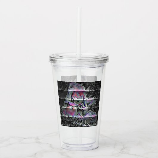 Techno Bouquet Acrylic Tumbler Acryl Drinkbeker (Voorkant)