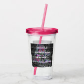 Techno Bouquet Acrylic Tumbler Acryl Drinkbeker (Achterkant)