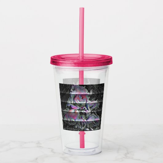 Techno Bouquet Acrylic Tumbler Acryl Drinkbeker (Voorkant)
