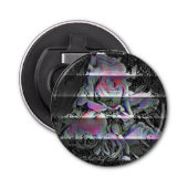 Techno Bouquet Button Flesopener (Voorkant)