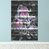 Techno Bouquet Canvas Print (Insitu (Houten vloer))
