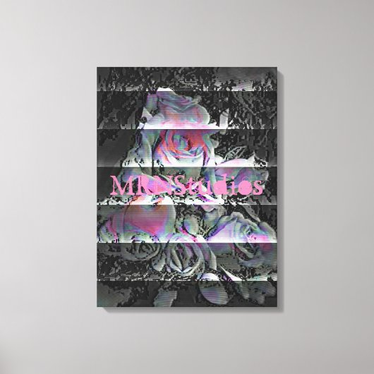 Techno Bouquet Canvas Print (Voorkant)