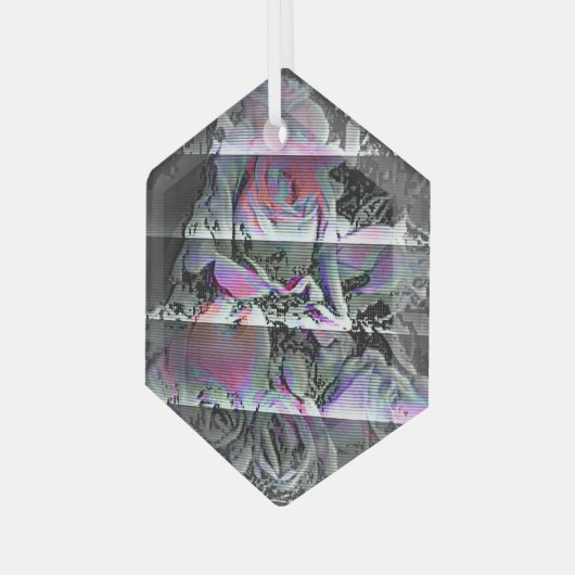 Techno Bouquet Glas Ornament (Voorkant links)