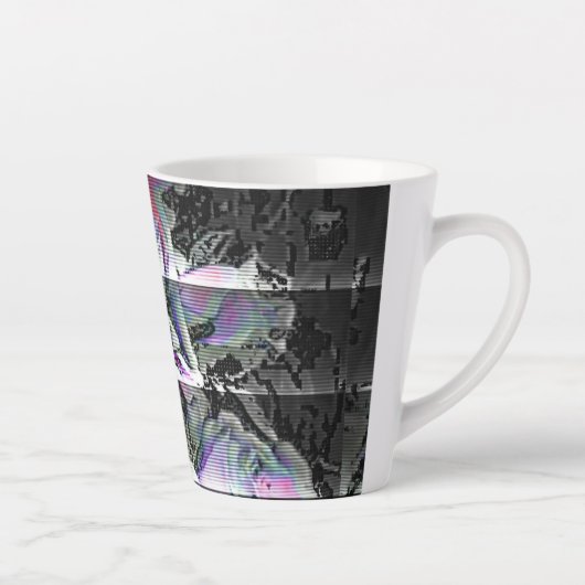 Techno Bouquet Latte Mok (Rechts)