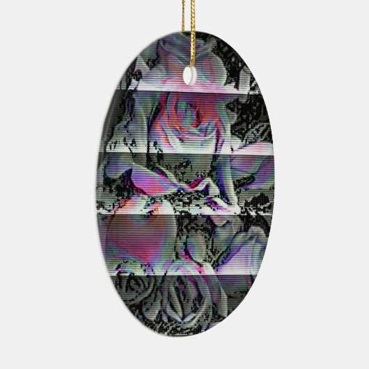 Techno Bouquet-Ornament Keramisch Ornament (Rechts)