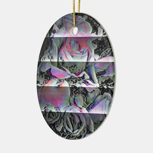 Techno Bouquet-Ornament Keramisch Ornament (Links)