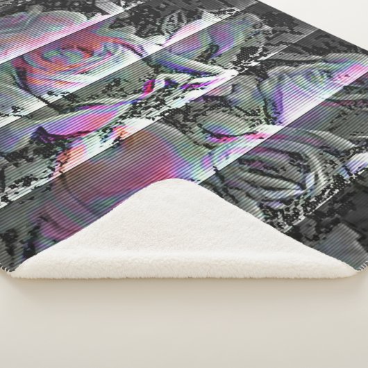 Techno Bouquet Sherpa Blanket Sherpa Deken (3/4)