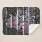 Techno Bouquet Sherpa Blanket Sherpa Deken (Voorkant (horizontaal))