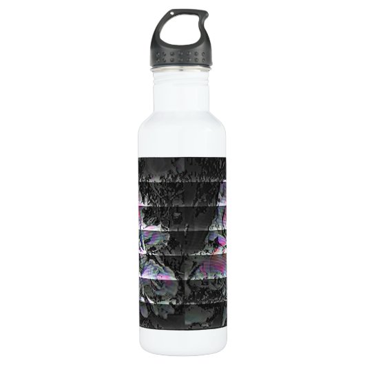 Techno Bouquet Stainless Steel Water Fles (Voorkant)