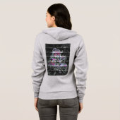 Techno Bouquet Sweat à capuche (Dos entier)