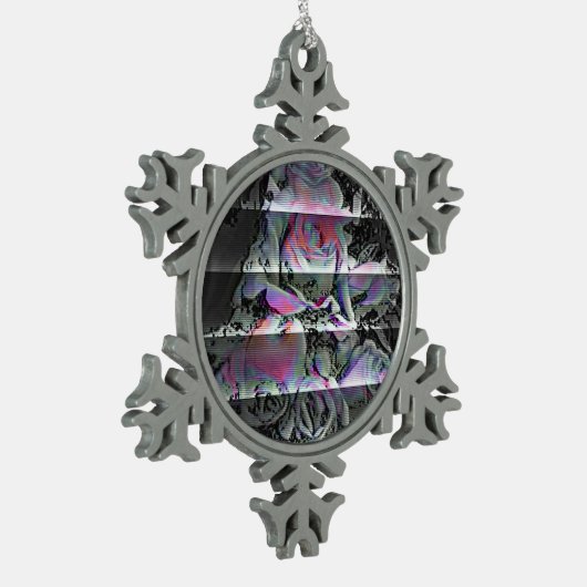 Techno Bouquet Tin Sneeuwvlok Ornament (Links)