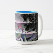 Techno Bouquet Tweekleurige Koffiemok (Voorkant rechts)