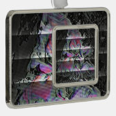 Techno Bouquet Verzilverd Kader Ornament (Rechts)