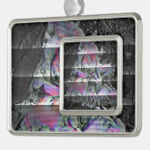 Techno Bouquet Verzilverd Kader Ornament (Links)