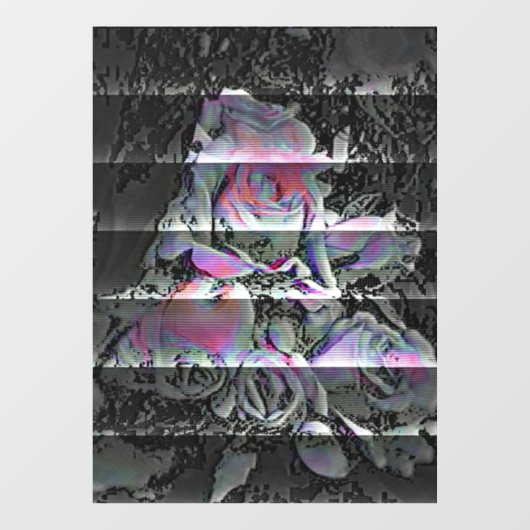 Techno Bouquet Window Cling Raamsticker (Vel)