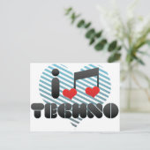 Techno Briefkaart (Staand voorkant)