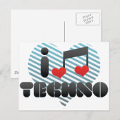 Techno Briefkaart (Voorkant / Achterkant)