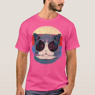 Techno Cat Dub Step Electro Muziek Synthesizer T-shirt