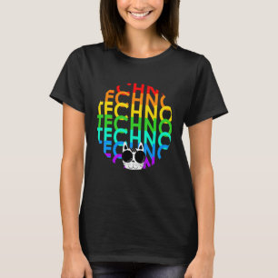 Techno Cat Dub Step Electro Muziek Synthesizer T-shirt