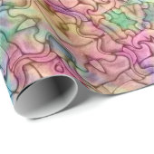 Techno Color  Fractal Kaleidoscope Cadeaupapier (Rol Hoek)
